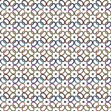 Geometrik şekilli kusursuz desen vektör çizimi