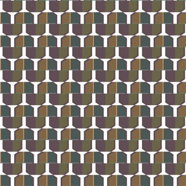 Geometrik şekilli kusursuz desen vektör çizimi    