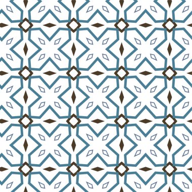 Geometrik soyut dikişsiz desen, vektör illüstrasyonu