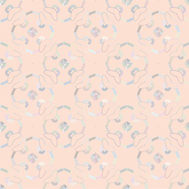 Geometrik soyut dikişsiz desen, vektör illüstrasyonu