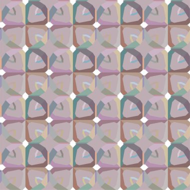 Geometrik şekilli kusursuz desen vektör çizimi