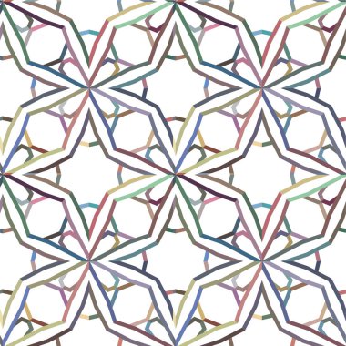 soyut geometrik dikişsiz desen, vektör illüstrasyonu