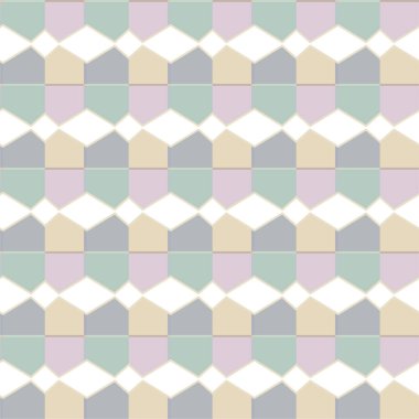 soyut geometrik dikişsiz desen, vektör illüstrasyonu