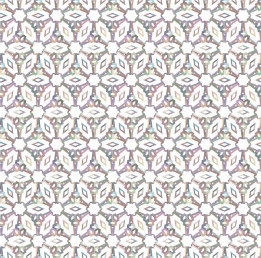 Geometrik şekilli kusursuz desen vektör çizimi