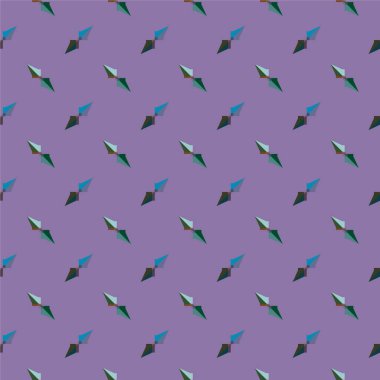 Geometrik şekilli kusursuz desen vektör çizimi