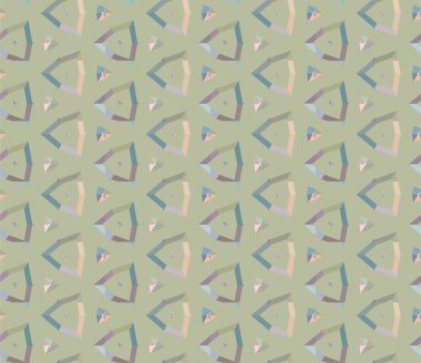 Geometrik soyut dikişsiz desen, vektör illüstrasyonu