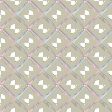 Geometrik şekilli kusursuz desen vektör çizimi    