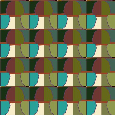 soyut geometrik dikişsiz desen, vektör illüstrasyonu