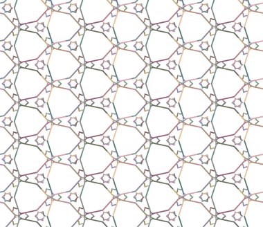 soyut geometrik dikişsiz desen, vektör illüstrasyonu