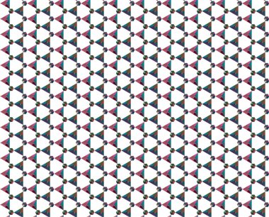 Geometrik soyut dikişsiz desen, vektör illüstrasyonu