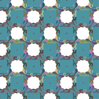 Geometrik şekilli kusursuz desen vektör çizimi