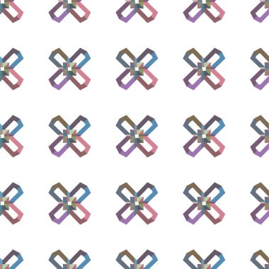 Soyut elementlerle kusursuz vektör deseni