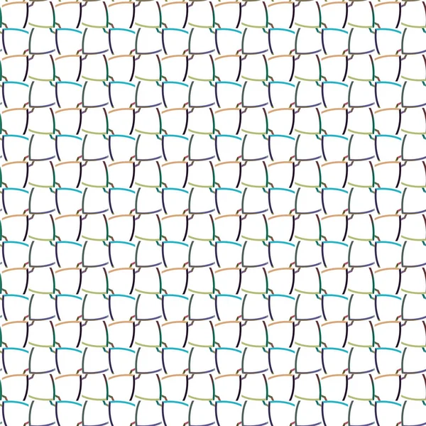 Bezszwowy Wzór Geometrycznych Kształtów Wektor Ilustracji — Wektor stockowy