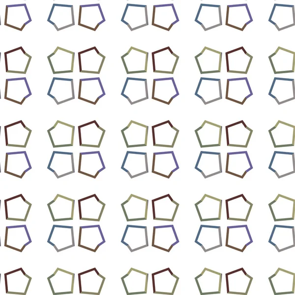 Abstrakcyjny Geometryczny Bezszwowy Wzór Ilustracja Wektora — Wektor stockowy