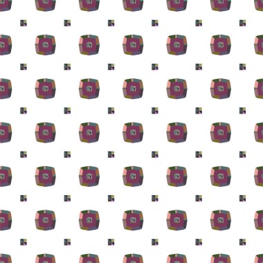 Geometrik şekilli kusursuz desen vektör çizimi