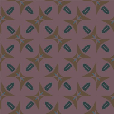 Geometrik şekilli kusursuz desen vektör çizimi  