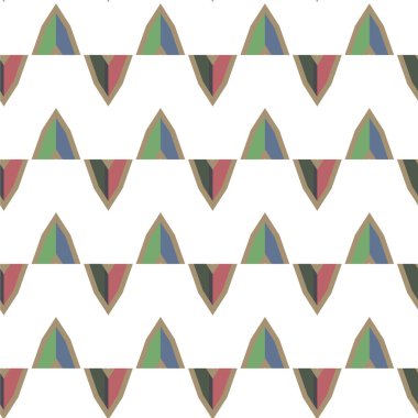 Geometrik şekilli kusursuz desen vektör çizimi