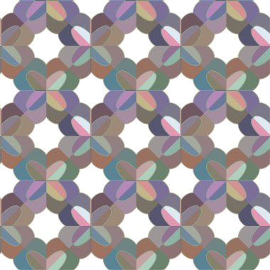 Soyut elementlerle kusursuz vektör deseni