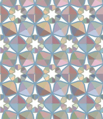 Geometrik şekilli kusursuz desen vektör çizimi    