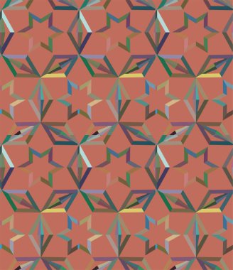 soyut geometrik dikişsiz desen, vektör illüstrasyonu