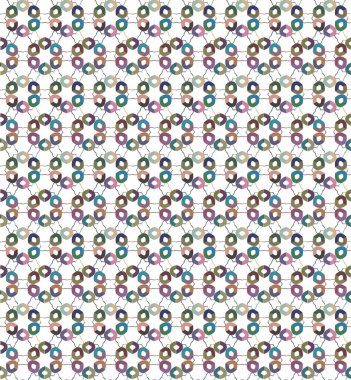 Geometrik soyut dikişsiz desen, vektör illüstrasyonu