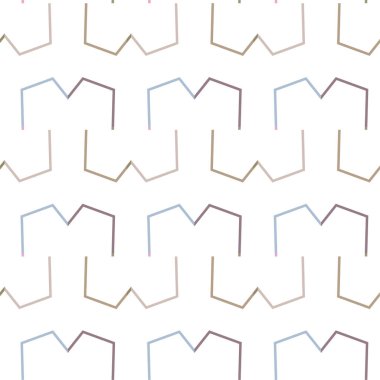 Geometrik soyut dikişsiz desen, vektör illüstrasyonu