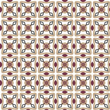 soyut geometrik dikişsiz desen, vektör illüstrasyonu