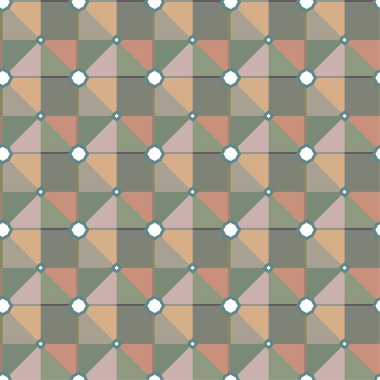 Geometrik soyut dikişsiz desen, vektör illüstrasyonu