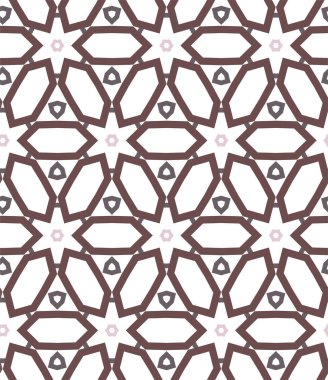 Geometrik soyut dikişsiz desen, vektör illüstrasyonu