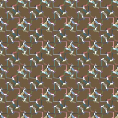 Geometrik şekilli kusursuz desen vektör çizimi