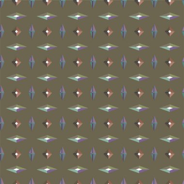Geometrik soyut dikişsiz desen, vektör illüstrasyonu