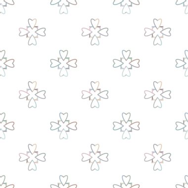 Geometrik şekilli kusursuz desen vektör çizimi