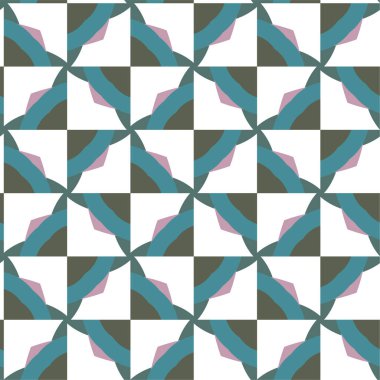 soyut geometrik dikişsiz desen, vektör illüstrasyonu