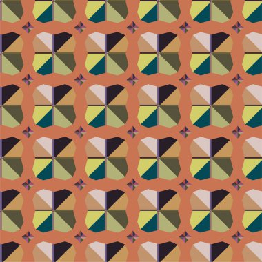 soyut geometrik dikişsiz desen, vektör illüstrasyonu