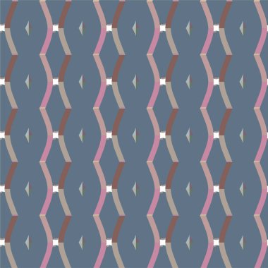 Geometrik şekilli kusursuz desen vektör çizimi  