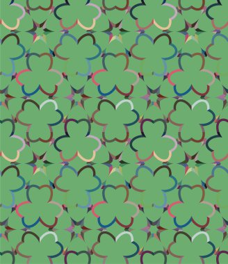 Geometrik şekilli kusursuz desen vektör çizimi