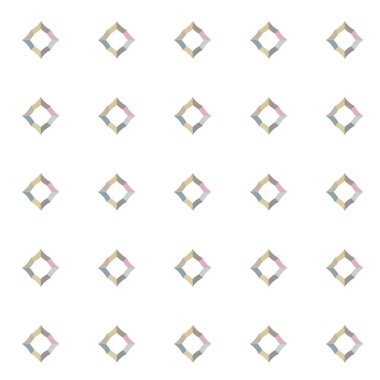 Geometrik şekilli kusursuz desen vektör çizimi