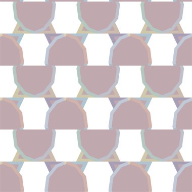 Geometrik soyut dikişsiz desen, vektör illüstrasyonu