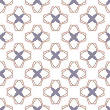 Geometrik şekilli kusursuz desen vektör çizimi