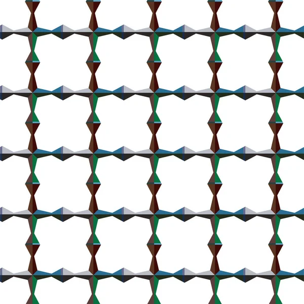 Patrón Sin Costura Con Formas Geométricas Vector Ilustración — Vector de stock