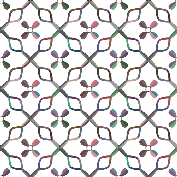 Nahtlose Muster Mit Geometrischen Formen Vektorillustration — Stockvektor