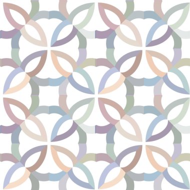 Geometrik şekilli kusursuz desen vektör çizimi 