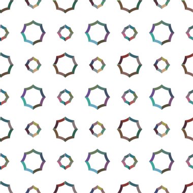 Geometrik soyut dikişsiz desen, vektör illüstrasyonu