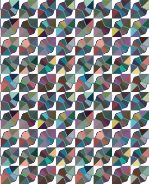 soyut geometrik dikişsiz desen, vektör illüstrasyonu