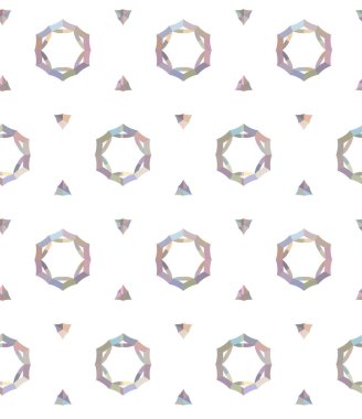 Geometrik şekilli kusursuz desen vektör çizimi