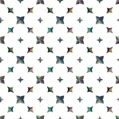 Geometrik şekilli kusursuz desen vektör çizimi