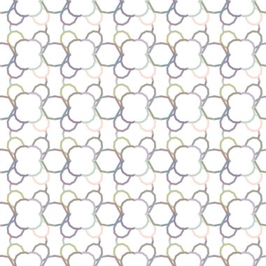 Geometrik şekilli kusursuz desen vektör çizimi