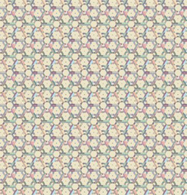 Geometrik şekilli kusursuz desen vektör çizimi