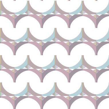 Geometrik şekilli kusursuz desen vektör çizimi    