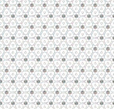 Geometrik şekilli kusursuz desen vektör çizimi  